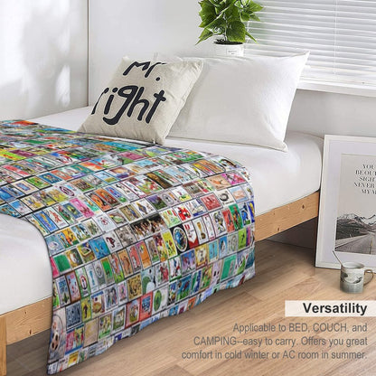 Soccer Stamps Throw Blanket