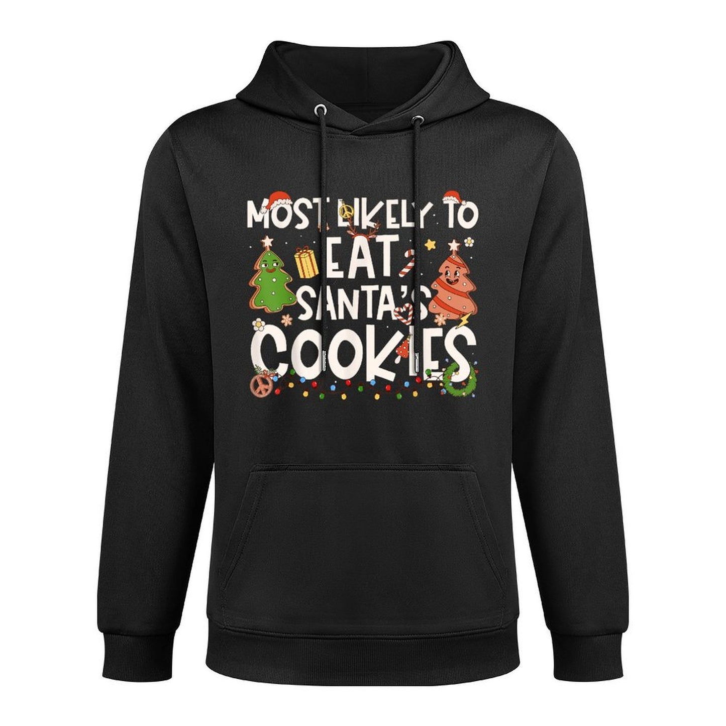 Most Likely to Eat Santas Cookies Family Matching Christmas Shape Retention Hoodie