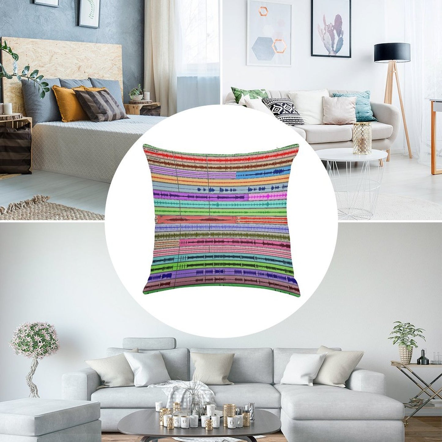 Music Tracks - Producer  Engineer Art Linen Throw Pillow Cover