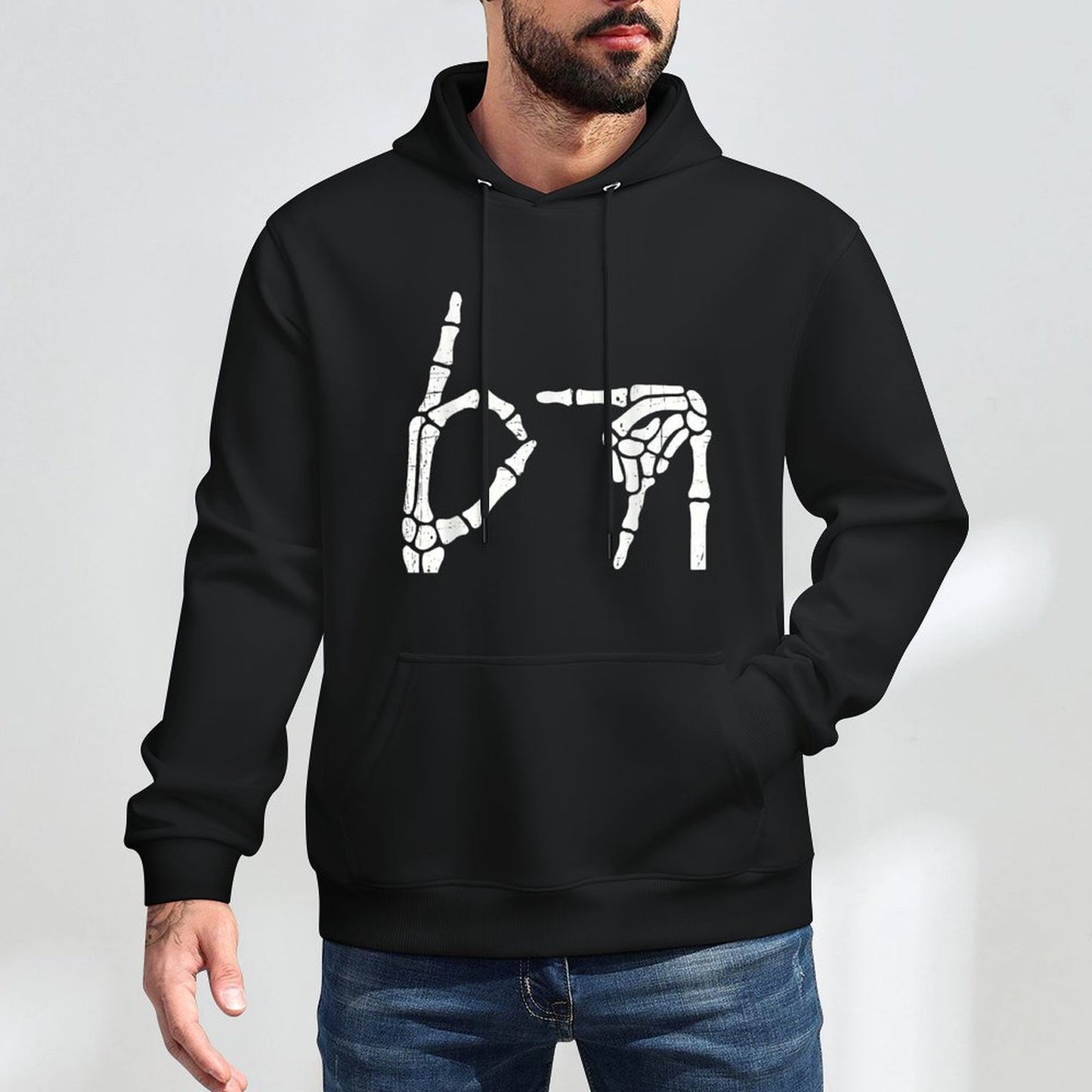 Funny Halloween Costume Six Seven 6 7 Meme 67 Skeleton Hand Breathable Fabric Hoodie