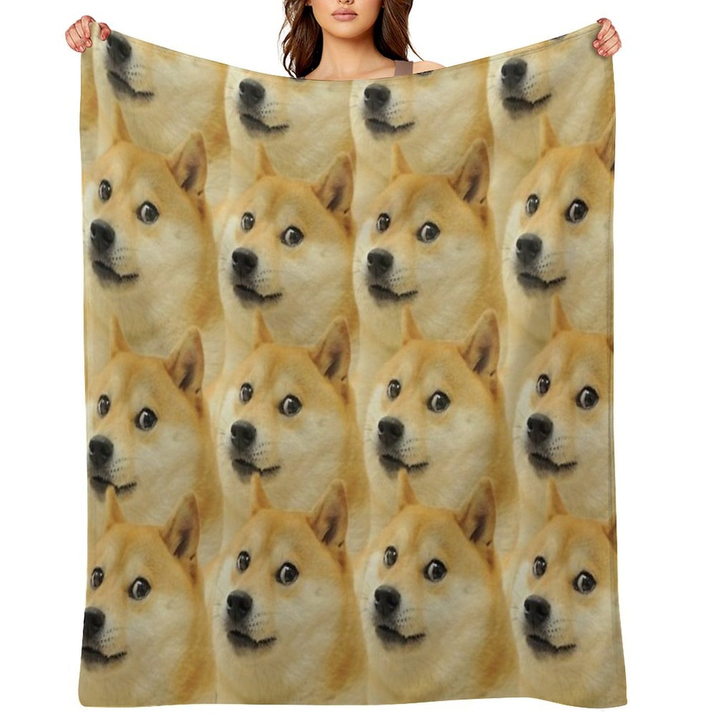 Doge Collage Throw Blanket