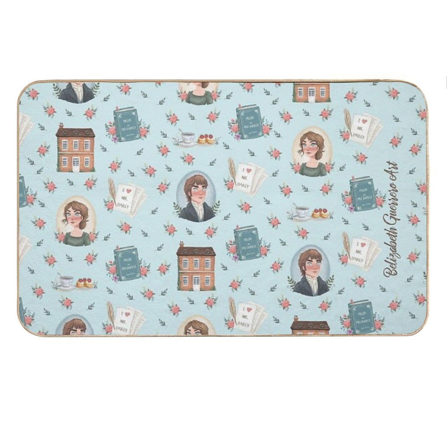 Pride And Prejudice - Jane Austen Inspiration Bath Mat