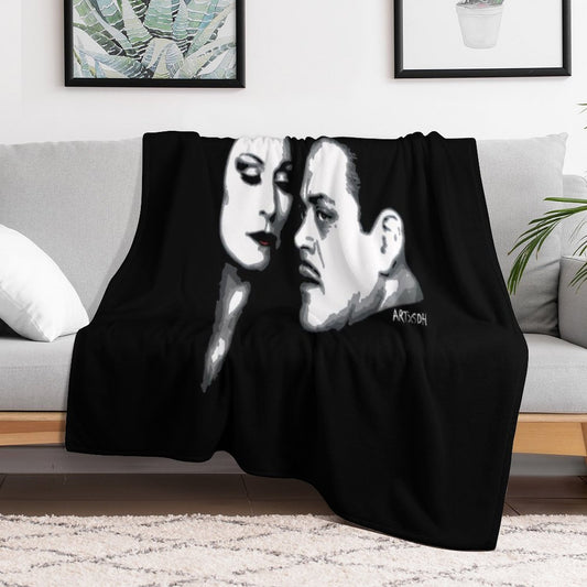 Gomez And Morticia Throw Blanket