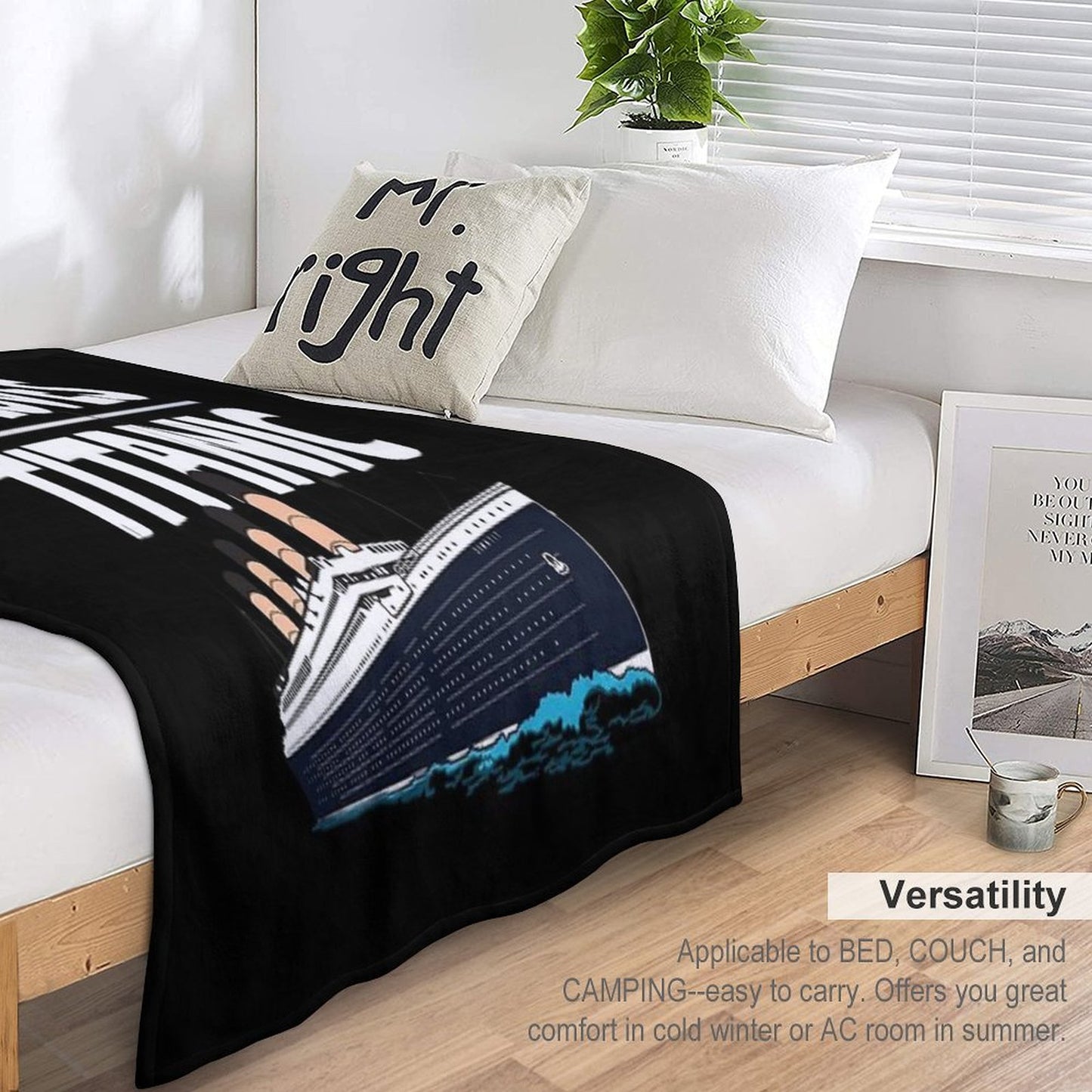 Just A Boy Who Loves Titanic Titanic Ship Gift for Boys Kids Throw Blanket