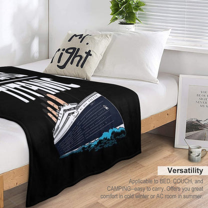 Just A Boy Who Loves Titanic Titanic Ship Gift for Boys Kids Throw Blanket