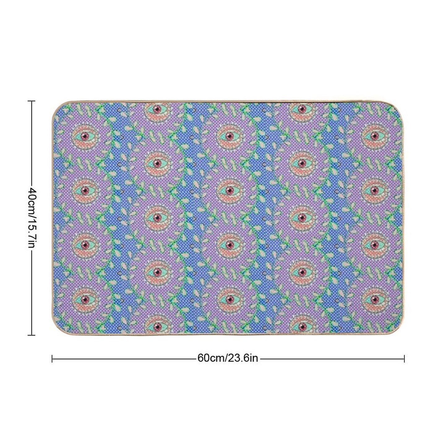 The Garden Sees All  Easy Maintenance Bath Mat