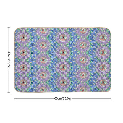 The Garden Sees All  Easy Maintenance Bath Mat