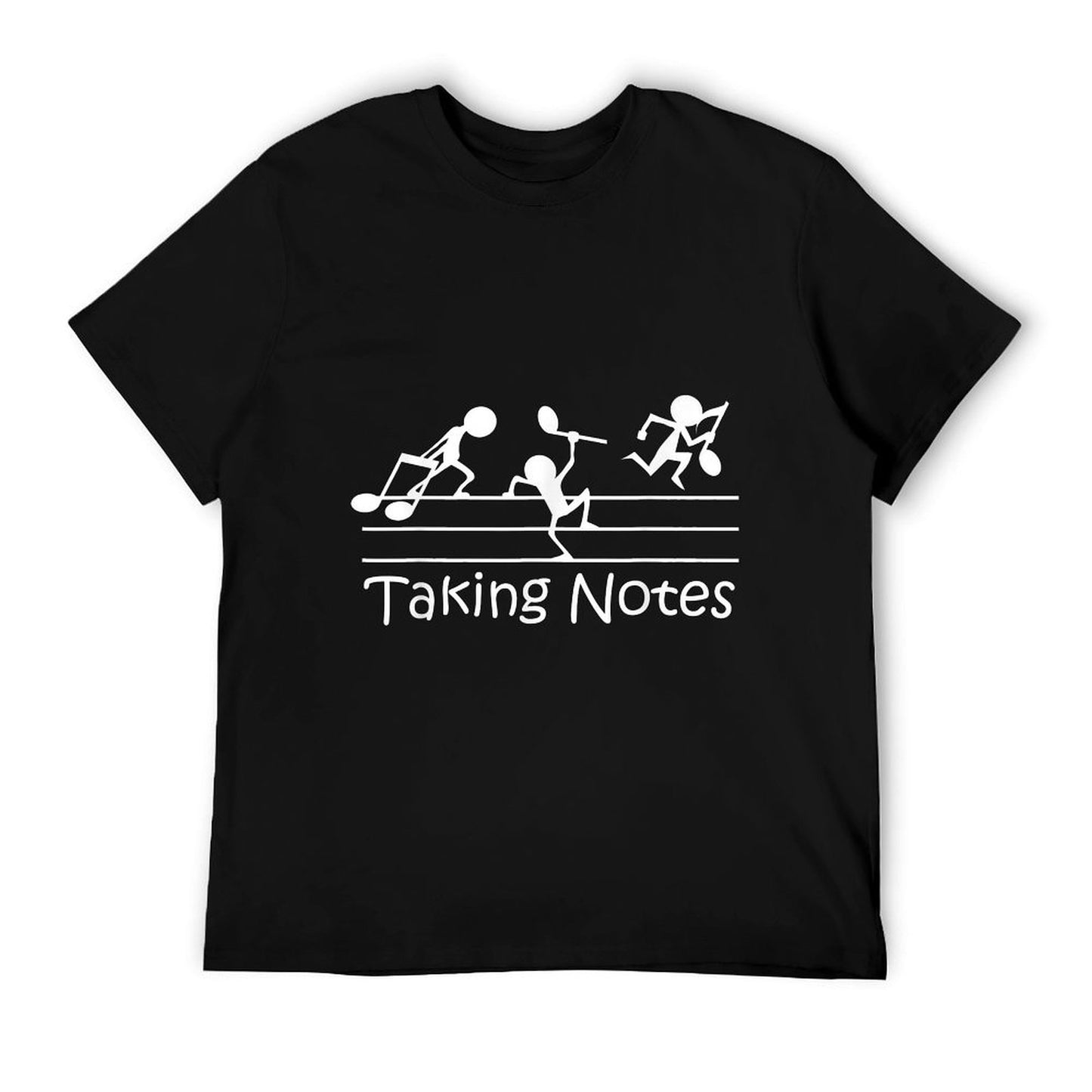 Melodic Humor Musician’s Playful Collection Musical Taking Notes Music Lovers Vintage Teachers Funny T-Shirt