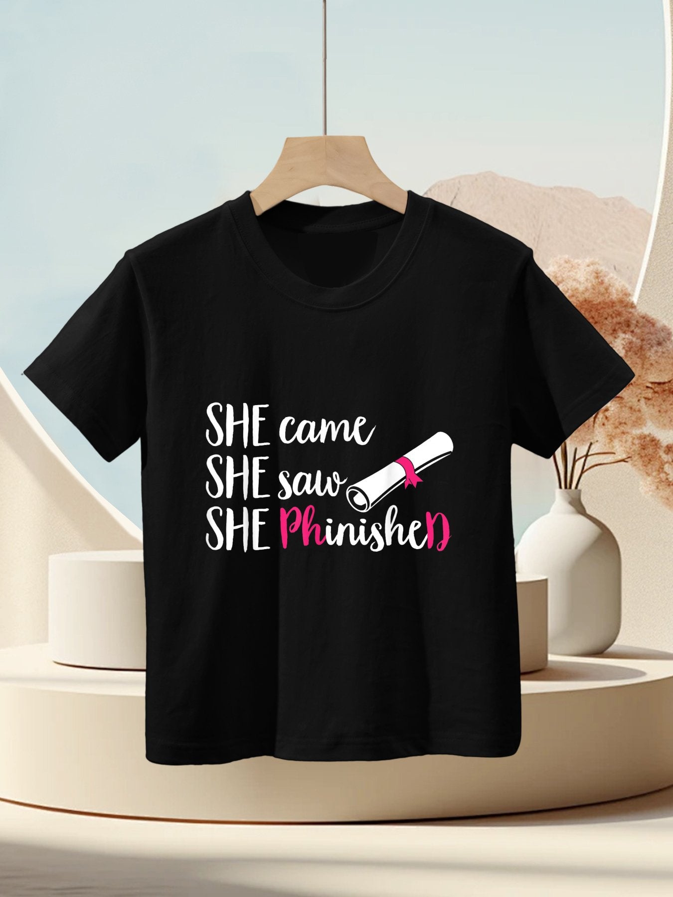 PhD Graduate Doctorate Degree Ph.D. Graduation Women Kids T-Shirt