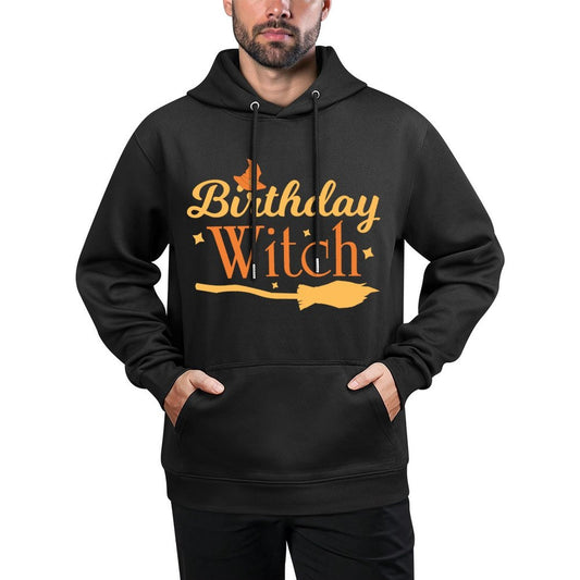Birthday Witch Scary Funny Halloween Tee for Women And Girls Shape Retention Hoodie