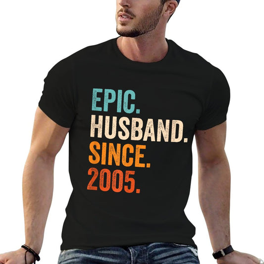Epic Husband Since 2005  20th Wedding Anniversary 20 Years T-Shirt