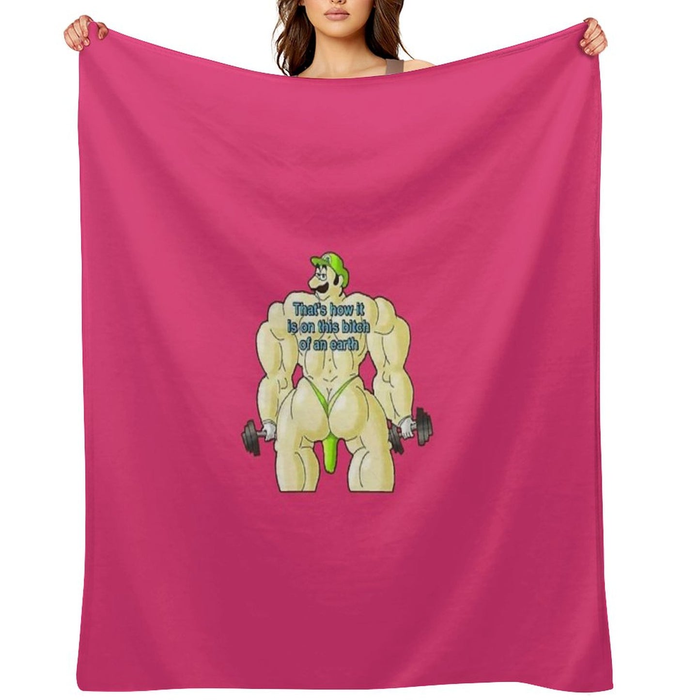 Swole Italian Enzo That's How It Is Throw Blanket