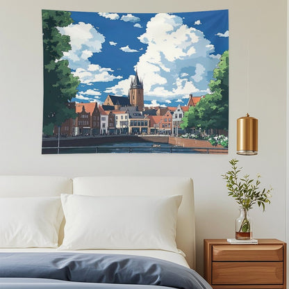 Nijmegen  Anime Style Tapestry
