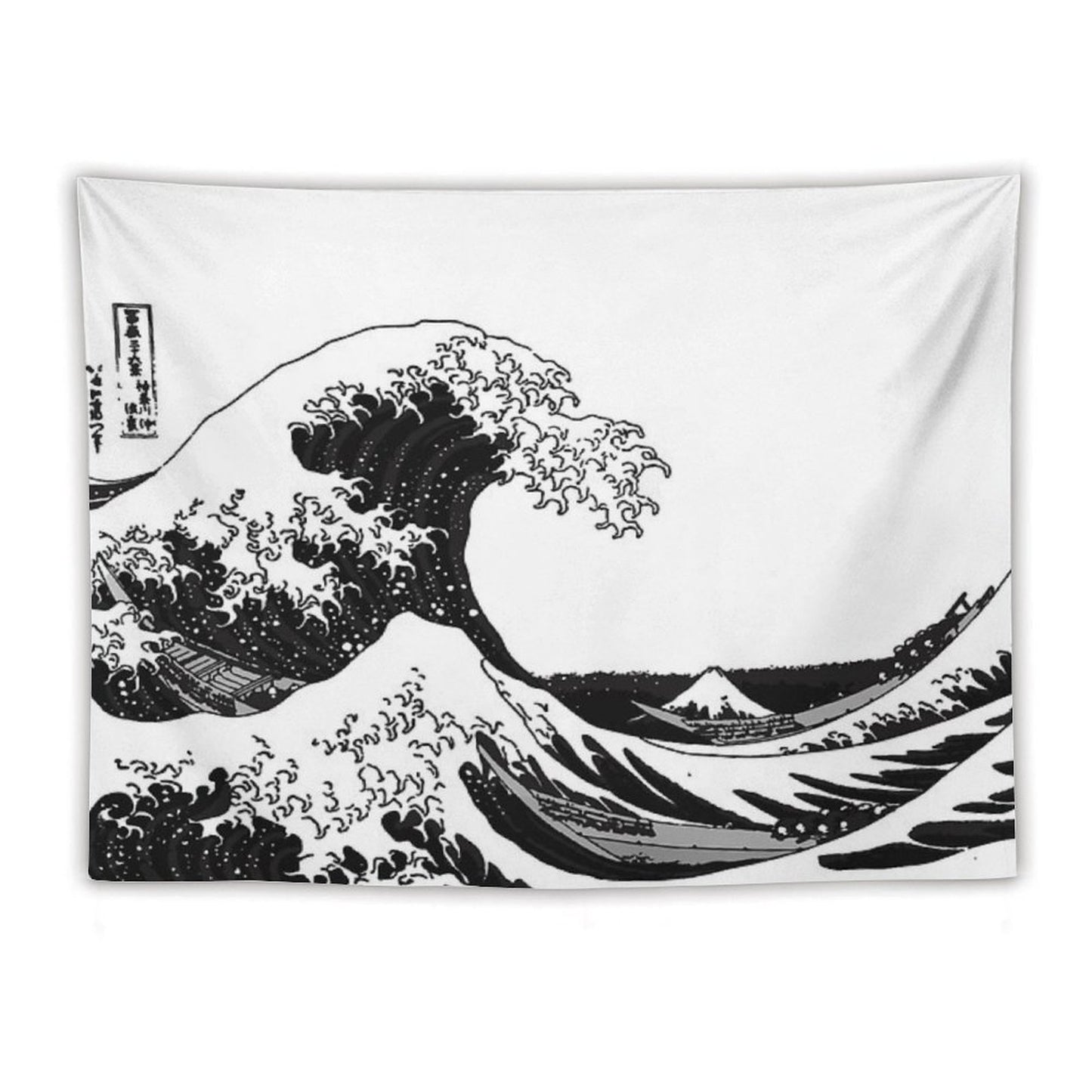 Great Wave Monochrome Tapestry