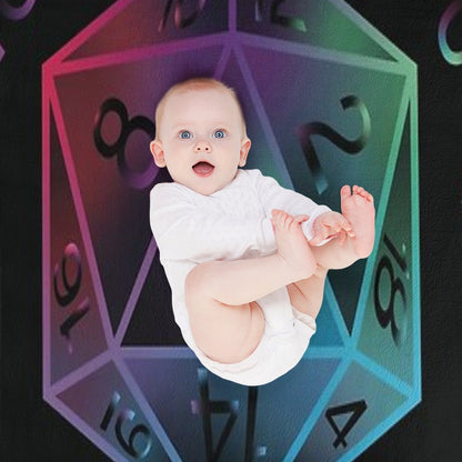 D20 Dungeons And Dragons Dice Throw Blanket