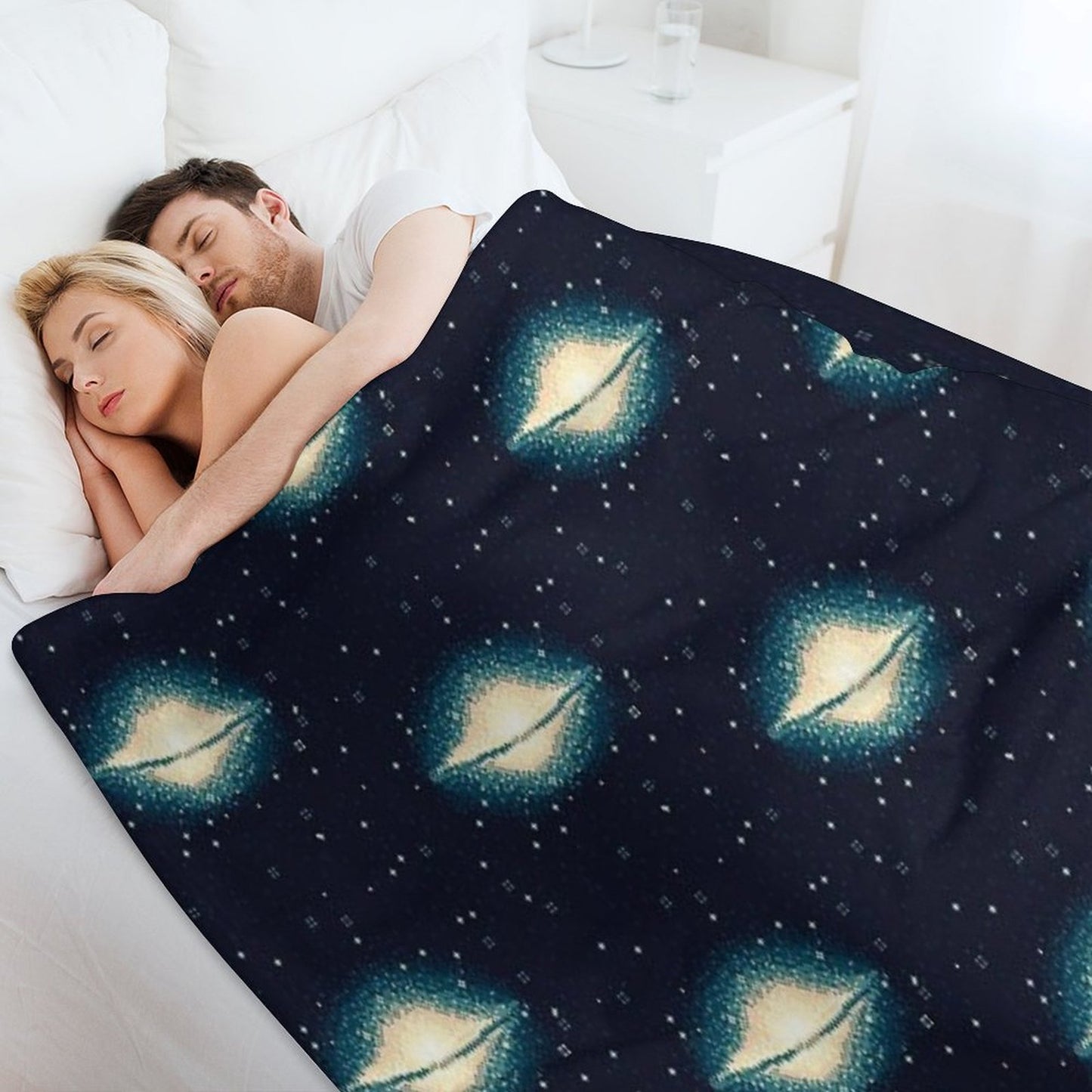 8bit Galaxy M104 Throw Blanket