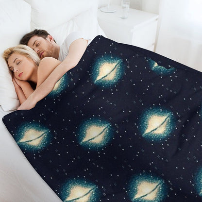 8bit Galaxy M104 Throw Blanket