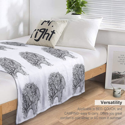 Botanical Echidna Throw Blanket