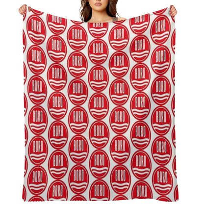The Imperial Power of The Boro Red Throw Blanket