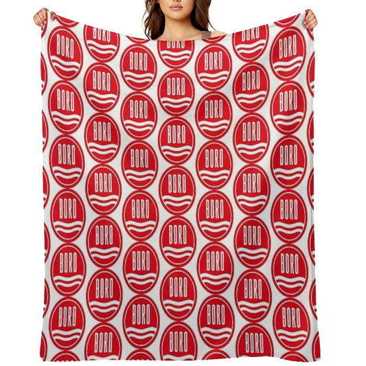 The Imperial Power of The Boro Red Throw Blanket