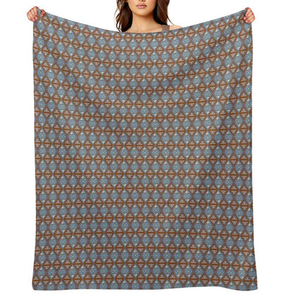 Pixel Art Pattern Seamless for Fabric Throw Blanket