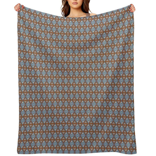 Pixel Art Pattern Seamless for Fabric Throw Blanket
