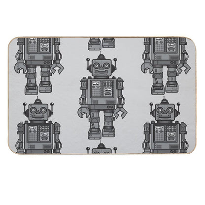 Vintage Robot  Stain-Proof Bath Mat