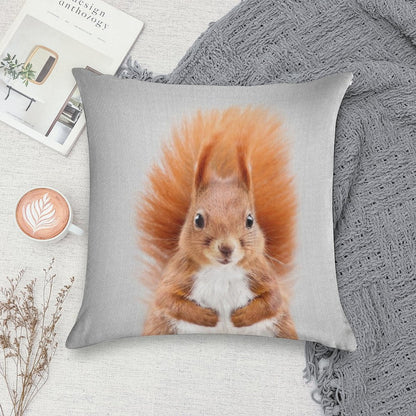 Squirrel 2 - Colorful Soft Style Accent Throw Pillow
