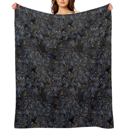 Fit In (moonlight Blue) Throw Blanket