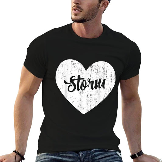 Storm School Sports Fan Team Spirit Mascot Heart Gift T-Shirt