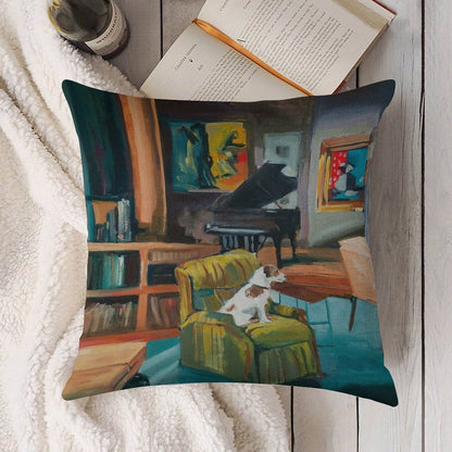 Frasier's Apartment Linen Throw Pillow Cover