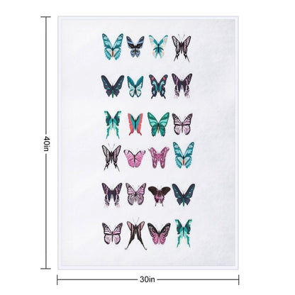 Butterfly Pattren Throw Blanket
