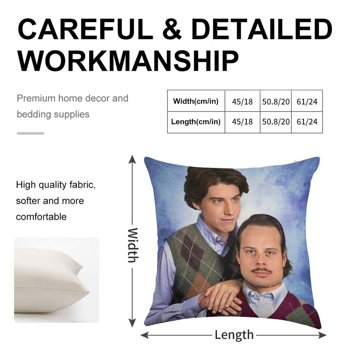 Matthews + Marner Stepbrothers Linen Throw Pillow Cover