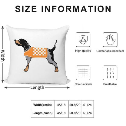 Smokey Soft High-Density Material Throw Pillow