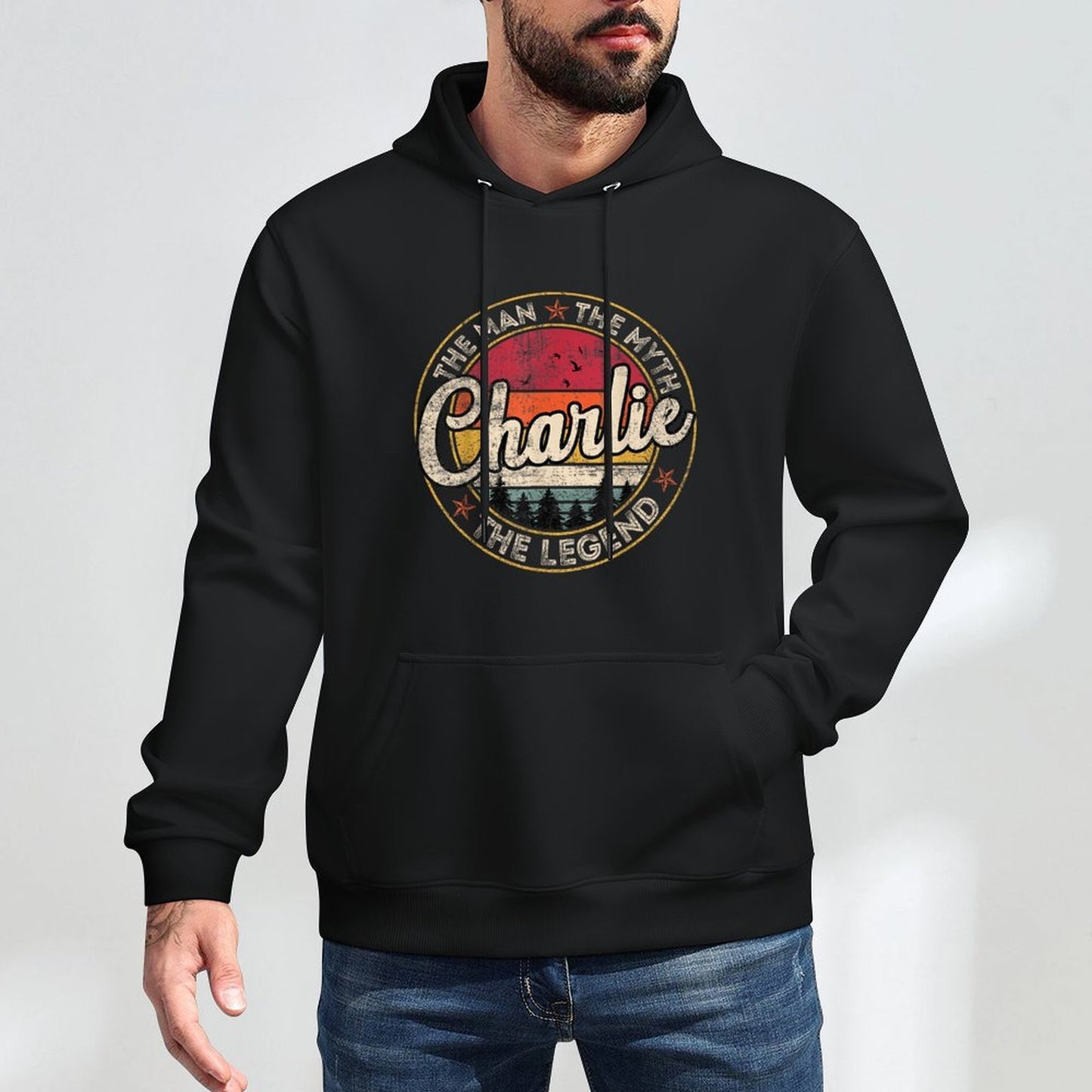Charlie The Man The Myth The Legend Personalized Name Easy Care Hoodie
