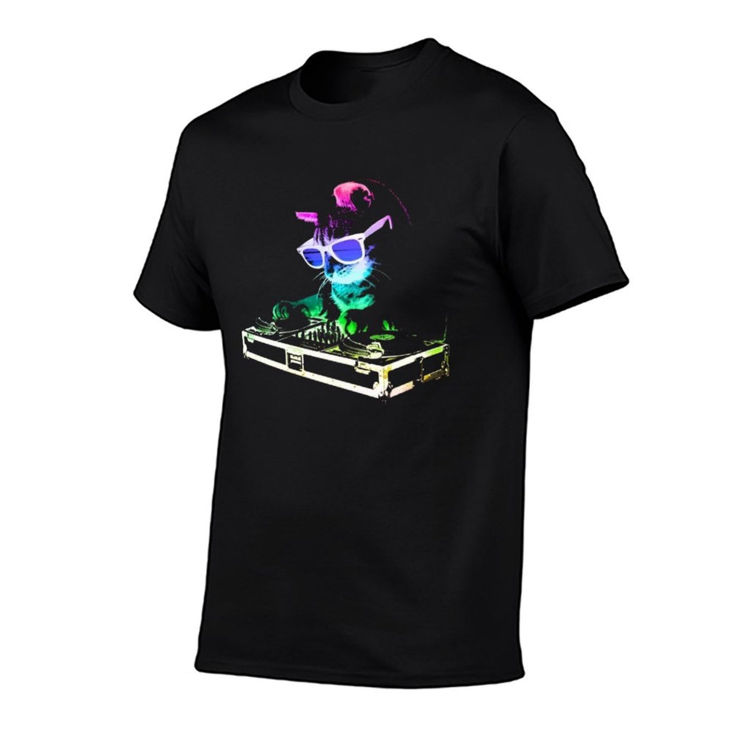HOUSE CAT (Rainbow DJ Kitty) Comfortable T-Shirt