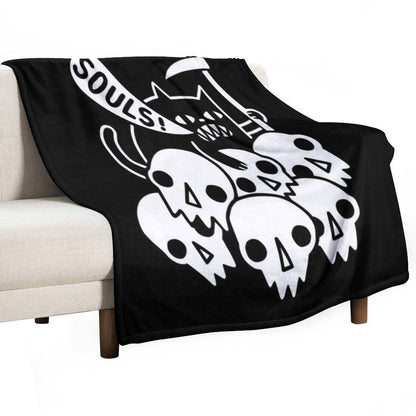 Cat Got Your Soul Throw Blanket
