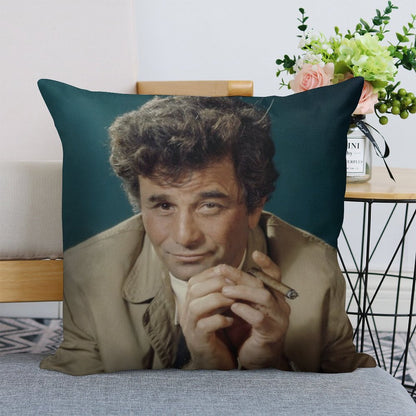 Columbo Linen Throw Pillow Cover
