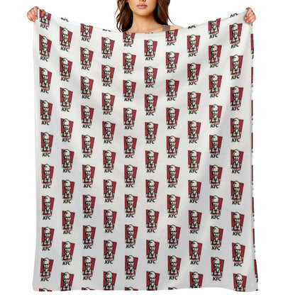 Fast Food Chicken Restaurant KENTUCKY Throw Blanket