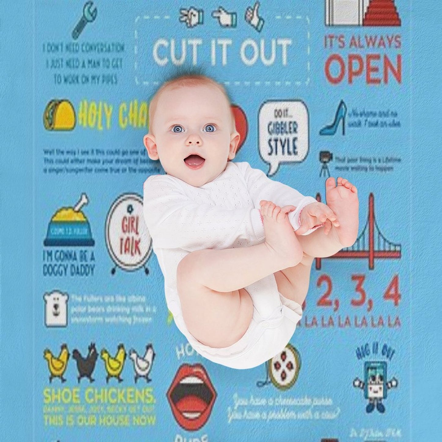 Fuller House Quotes Throw Blanket