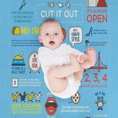 Fuller House Quotes Throw Blanket