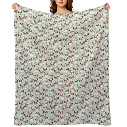 PUGLAND Throw Blanket