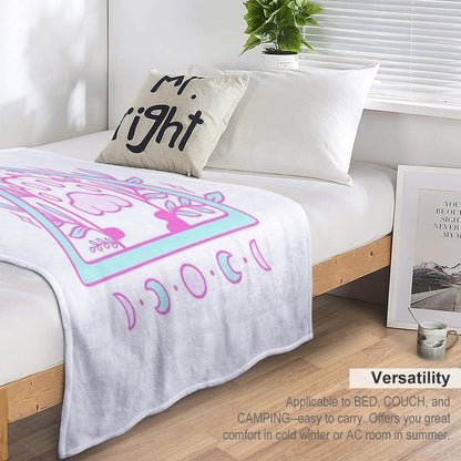 Witchy Cat Paw 02  Nikury Throw Blanket