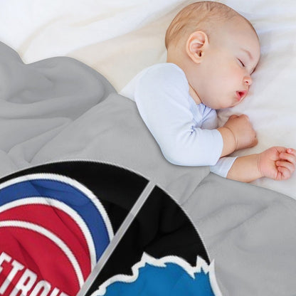 Detroit Sports Quad Throw Blanket