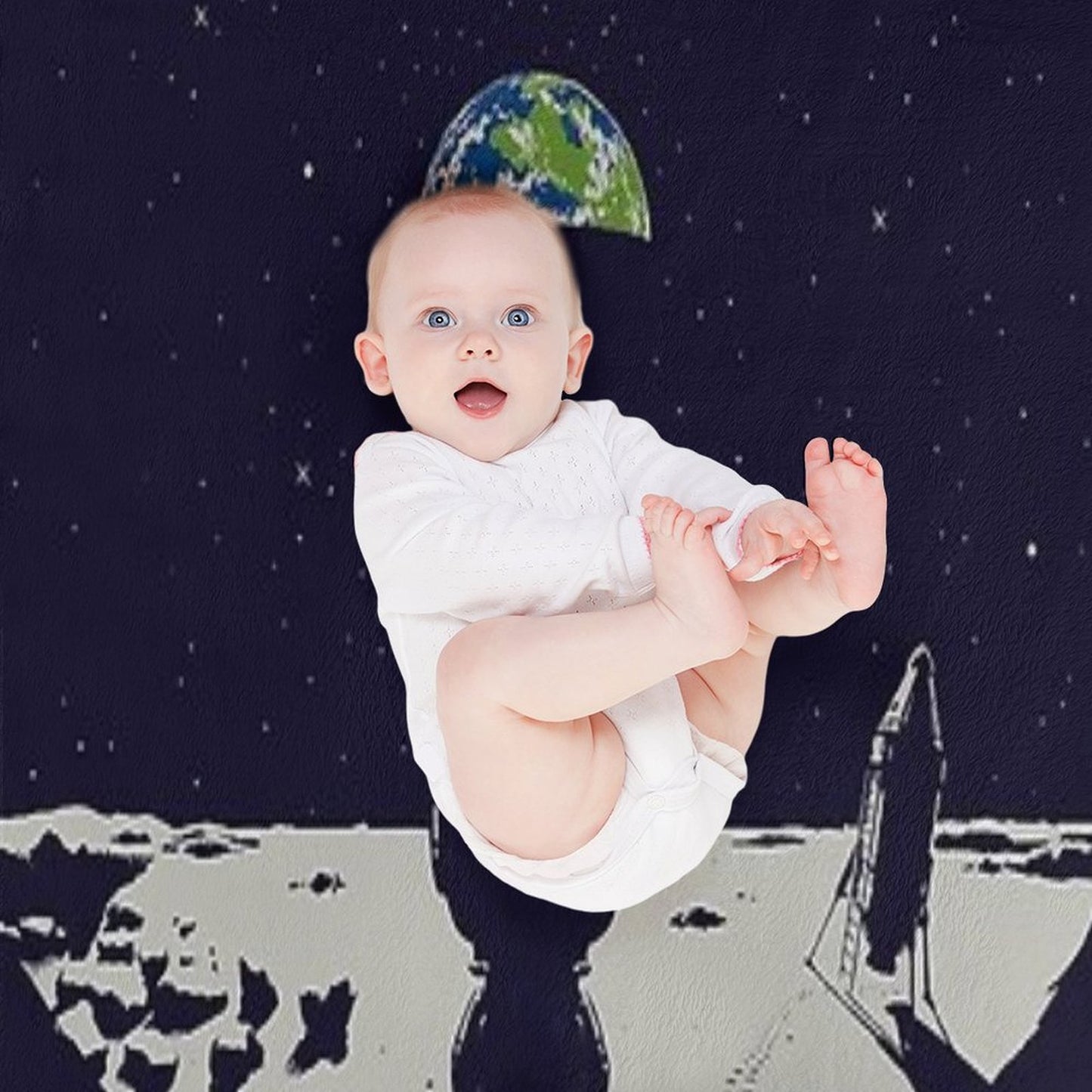 Lonely Space Throw Blanket