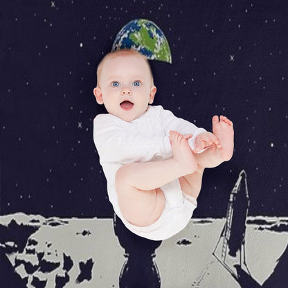 Lonely Space Throw Blanket