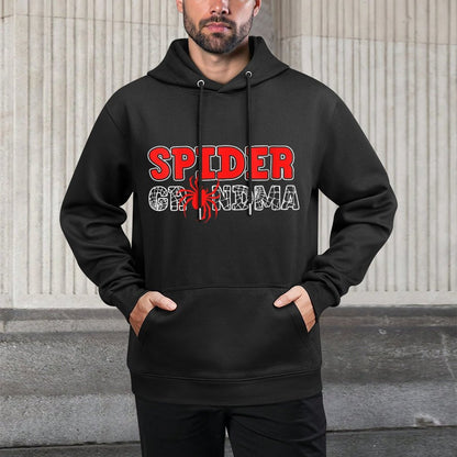 Womens Spider Grandma Spidey Birthday Matching Family Christmas Adjustable Hood Hoodie