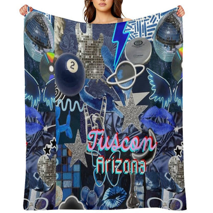 Tuscon Arizona  COLLAGE Throw Blanket