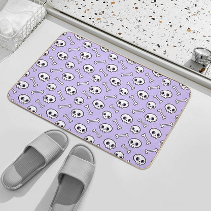 Cute Skulls  Purple  Nikury  High-Traffic Bath Mat