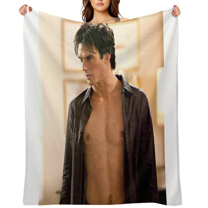 Hot Damon Scene Throw Blanket
